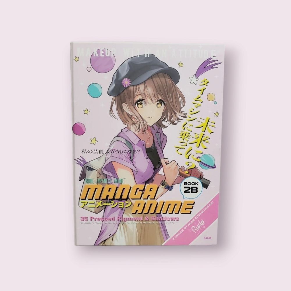 Rude Cosmetics Japanese Manga Anime 35 Pressed Pigment Shadows Palette Book 2B